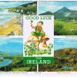 Ireland Postcard Arnhem Good Luck Multi View White Rocks Mourne Mountains Giant