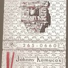 Matchbook Cover Johnny KLamuca's Valley Forge Tavern King Of Prussia PA