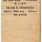 Matchbook Cover The Home Bureau Real Estate Insurance Cicero Illinois