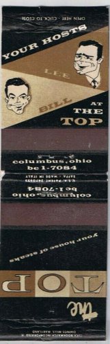 Matchbook Cover The Top Your House Of Steaks Columbus Ohio