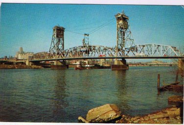 New York Postcard Albany Dunn Memorial Bridge
