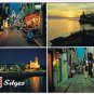 Spain Postcard Costa Dorada Sitges Multi View
