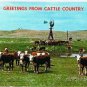 Nebraska Postcard Greetings From Cattle Country Windmill