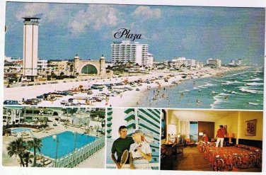 Florida Postcard Daytona Beach New Plaza Of Daytona Beach