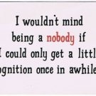 Comic Funny Postcard Mind Being A Nobody No 367 1975 Universal Crafts Toronto