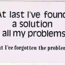 Comic Funny Postcard Solution My Problems No 439 1975 Universal Crafts Toronto