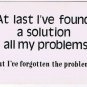 Comic Funny Postcard Solution My Problems No 439 1975 Universal Crafts Toronto