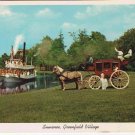 Michigan Postcard Dearborn Suwanee Greenfield Village Steamer Horse Buggy