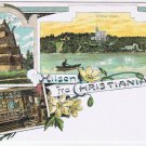 Postcard Hilsen fra Christiana Greetings from Christiana Oscarshal