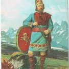 Postcard Norway King Puppy On Shield