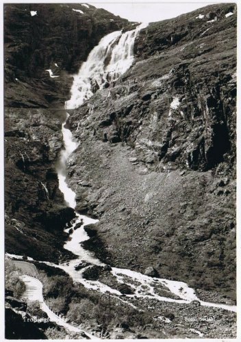 Postcard RPPC Norge Norway Trollstigfossen