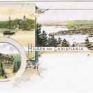 Postcard Hilsen fra Christiana Greetings from Christiana Frognersaeter