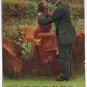 Postcard I Hear You Calling Me Couple In Garden