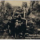 Postcard WWI American Heavy Artillery Moving Into Action France