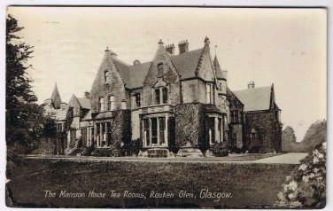 United Kingdom UK Postcard Scotland Glasgow Rouken Glen Mansion House Tea Rooms