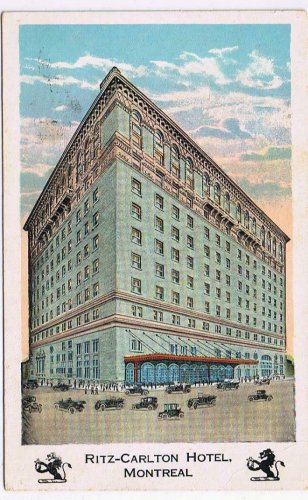 Quebec Postcard Montreal Ritz Carlton 1927
