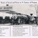 Railway Postcard Burlington Train Route Royal Scot Pride Of The Prairies