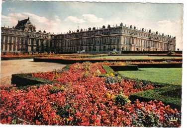 France Postcard Palais Des Versailles Facade On The Park North Side