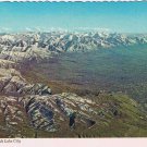 Utah Postcard Salt Lake City Aerial View Wasatch Mountain Range