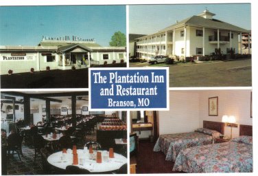 Missouri Postcard Branson The Plantation Inn & Restaurant Multi View