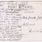 Easter Postcard Embossed Pansies River Scene Bridge 1913