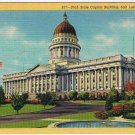 Utah Postcard Salt Lake City Utah State Capitol Building