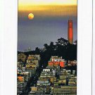 California Postcard San Francisco Coit Tower Twilight