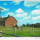 Postcard Farmyard Distinctive Architectural Style Of The Prairies