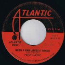 Percy Sledge When A Man Loves A Woman 45 rpm Love Me Mean It Canadian Pressing