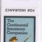 Fargo North Dakota Matchbook Cover Warner & Company Continental Insurance