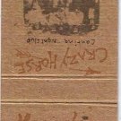 Matchbook Cover Crazy Horse Cantina Nightclub Mescalero Vancouver