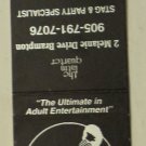 Matchbook Cover The Latin Quarter Brampton Ontario