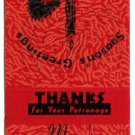 Pennsylvania Matchbook New Castle Marcs Fish Drycleaners & Launderers Red