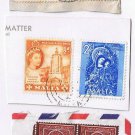 Malta Stamps (6) Used VG Madonna King George