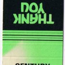 Matchbook Cover Century Realty San Antonio Texas