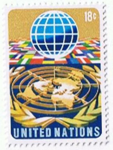 Stamps UN United Nations MNH Logo With Globe