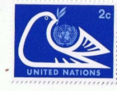Stamps UN United Nations MNH Dove With Olive Branch