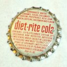 Diet Rite Cola Pop Bottle Cap Soda Cork Crown Unused 1960s Columbus Georgia
