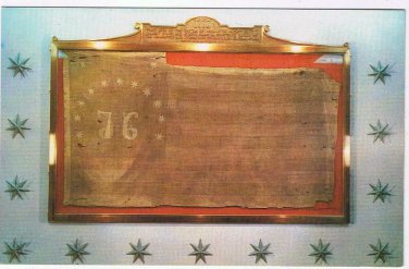 Postcard Oldest Stars & Stripes Flag In Existence Bennington Vermont