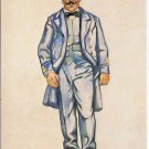 Postcard Telegraphist 1864 Watercolour Luis Jardim Portela Portugal Uniforms