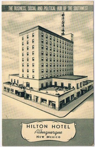Postcard Hilton Hotel Albuquerque New Mexico