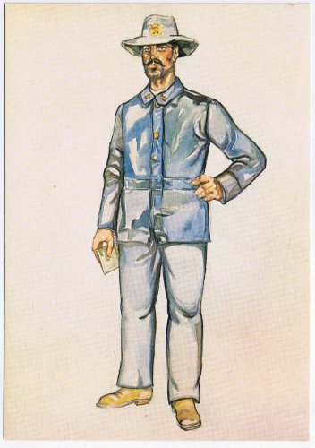 Postcard Wireman 1864 Watercolour Luis Jardim Portela Portugal Uniforms