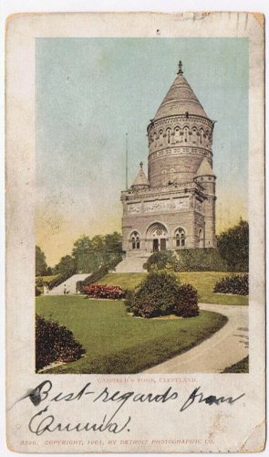 Postcard Garfield's Tomb Cleveland Ohio 1903