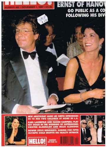 Hello Magazine Caroline Monaco Ernst Hanover Jamie Lee Curtis Nov 1 1997