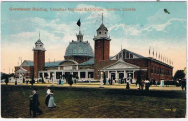 Ontario Postcard Toronto CNE Government Building Canadian National Exhibition