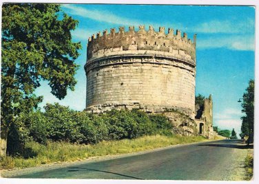 Italy Postcard Roma Rome Grave Of Cecilia Metello