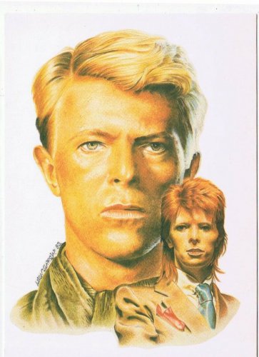 Postcard Davie Bowie Leon Garcia