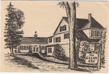 Nova Scotia Postcard Bridgetown The Calico Cat Old Carriage House