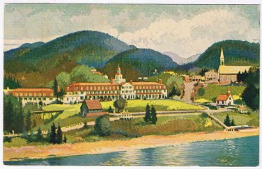 Quebec Postcard Hotel Tadoussac 1955