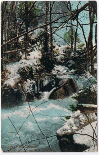 Postcard Inglis Falls Owen Sound Ontario